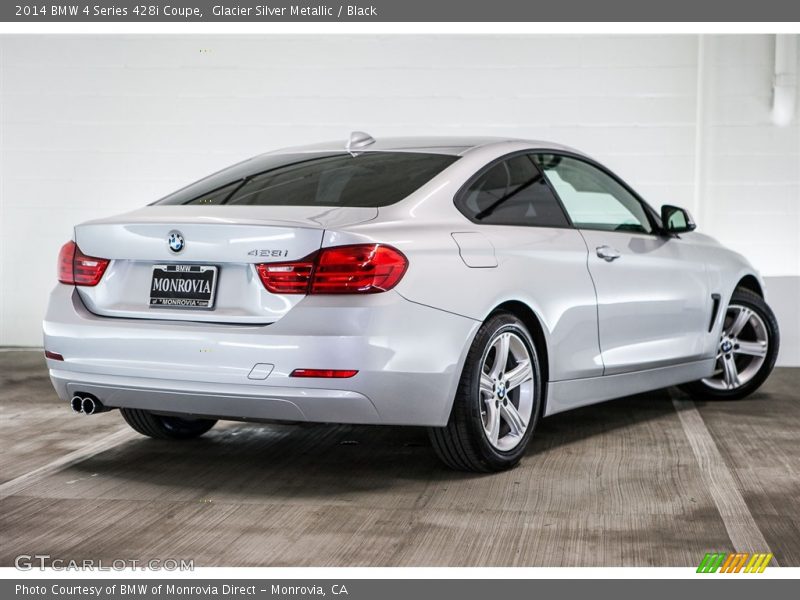 Glacier Silver Metallic / Black 2014 BMW 4 Series 428i Coupe