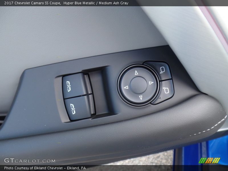 Hyper Blue Metallic / Medium Ash Gray 2017 Chevrolet Camaro SS Coupe