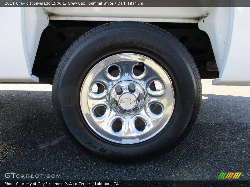 Summit White / Dark Titanium 2011 Chevrolet Silverado 1500 LS Crew Cab