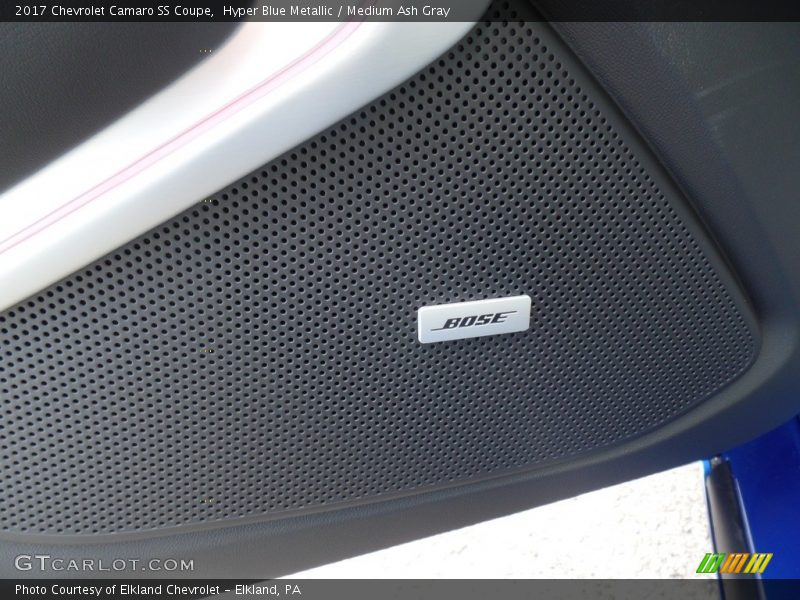 Hyper Blue Metallic / Medium Ash Gray 2017 Chevrolet Camaro SS Coupe
