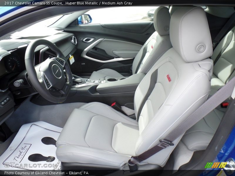 Hyper Blue Metallic / Medium Ash Gray 2017 Chevrolet Camaro SS Coupe