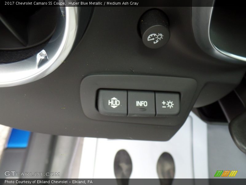 Hyper Blue Metallic / Medium Ash Gray 2017 Chevrolet Camaro SS Coupe