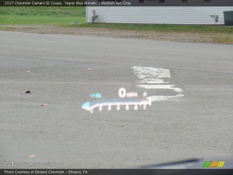 Hyper Blue Metallic / Medium Ash Gray 2017 Chevrolet Camaro SS Coupe