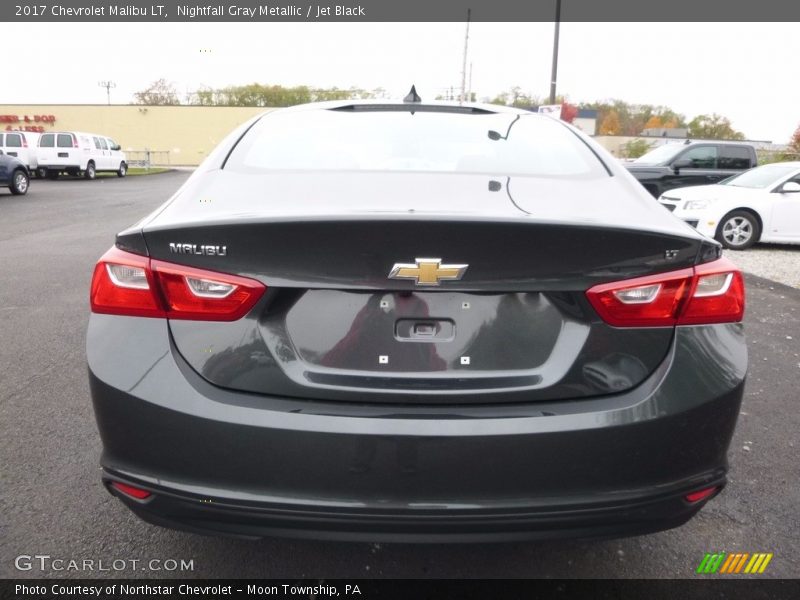 Nightfall Gray Metallic / Jet Black 2017 Chevrolet Malibu LT