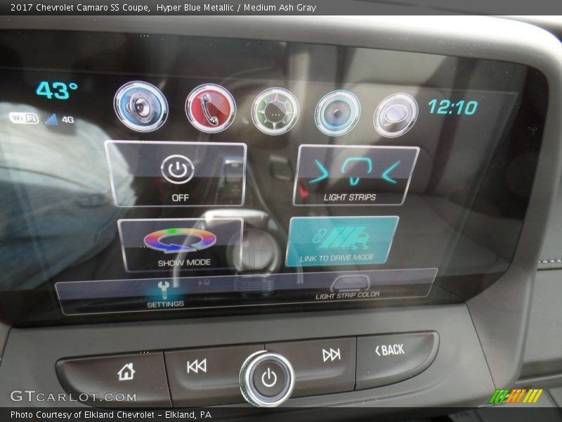 Hyper Blue Metallic / Medium Ash Gray 2017 Chevrolet Camaro SS Coupe