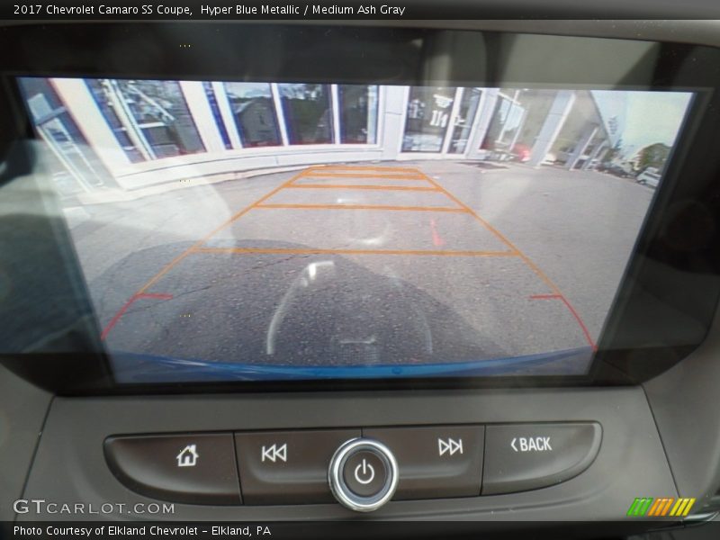 Hyper Blue Metallic / Medium Ash Gray 2017 Chevrolet Camaro SS Coupe
