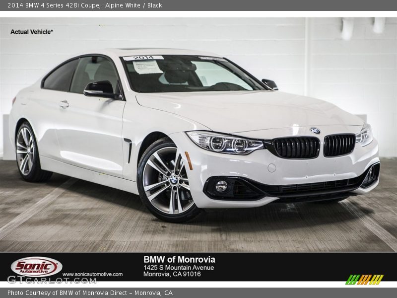 Alpine White / Black 2014 BMW 4 Series 428i Coupe