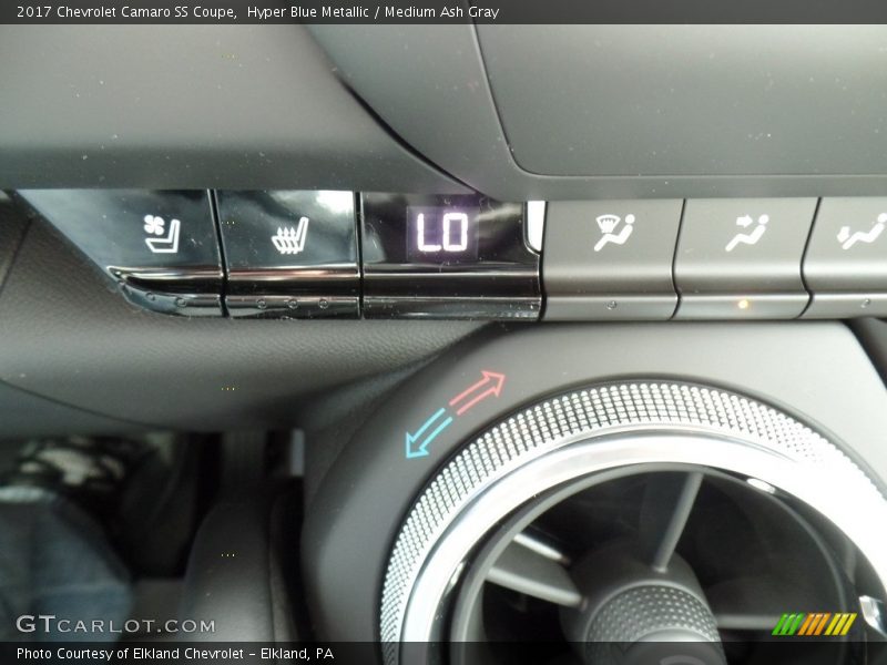 Hyper Blue Metallic / Medium Ash Gray 2017 Chevrolet Camaro SS Coupe