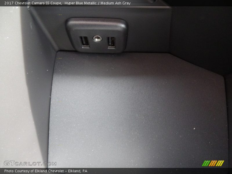 Hyper Blue Metallic / Medium Ash Gray 2017 Chevrolet Camaro SS Coupe