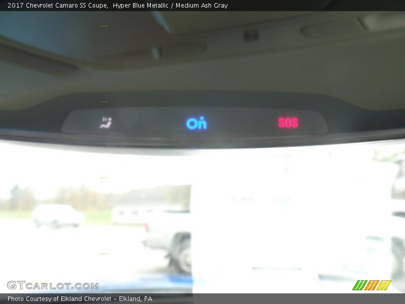 Hyper Blue Metallic / Medium Ash Gray 2017 Chevrolet Camaro SS Coupe