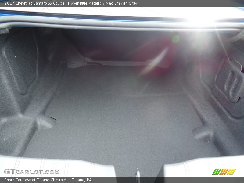 Hyper Blue Metallic / Medium Ash Gray 2017 Chevrolet Camaro SS Coupe