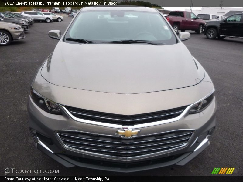 Pepperdust Metallic / Jet Black 2017 Chevrolet Malibu Premier