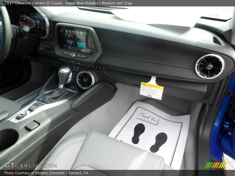 Hyper Blue Metallic / Medium Ash Gray 2017 Chevrolet Camaro SS Coupe
