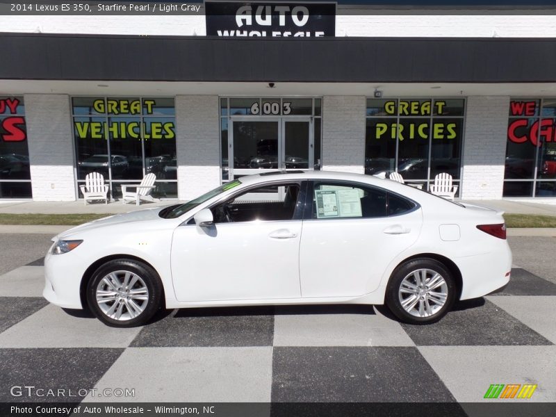 Starfire Pearl / Light Gray 2014 Lexus ES 350
