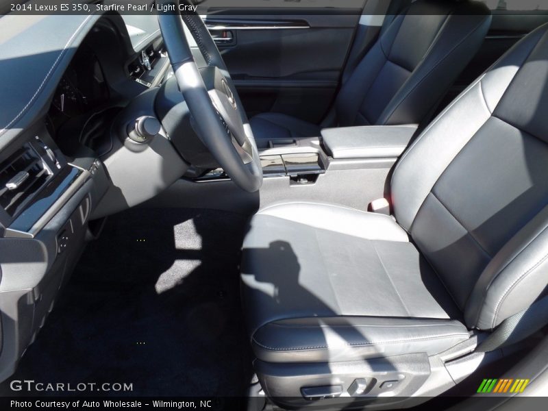 Starfire Pearl / Light Gray 2014 Lexus ES 350