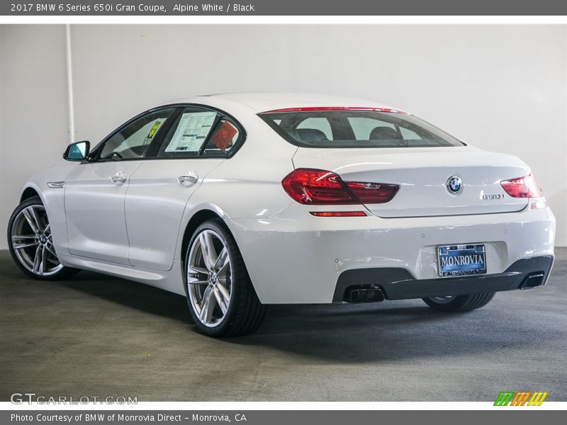 Alpine White / Black 2017 BMW 6 Series 650i Gran Coupe