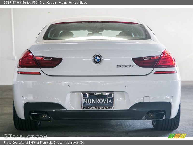 Alpine White / Black 2017 BMW 6 Series 650i Gran Coupe