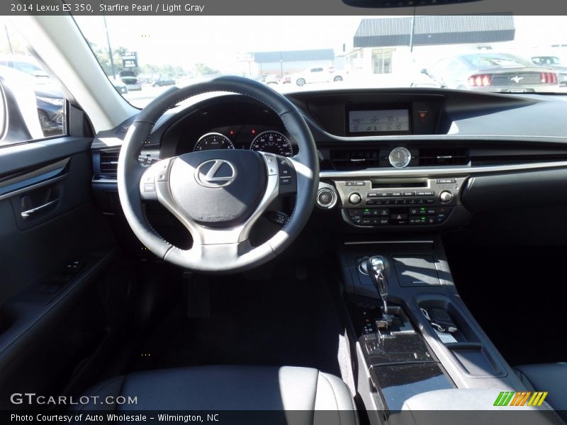 Starfire Pearl / Light Gray 2014 Lexus ES 350