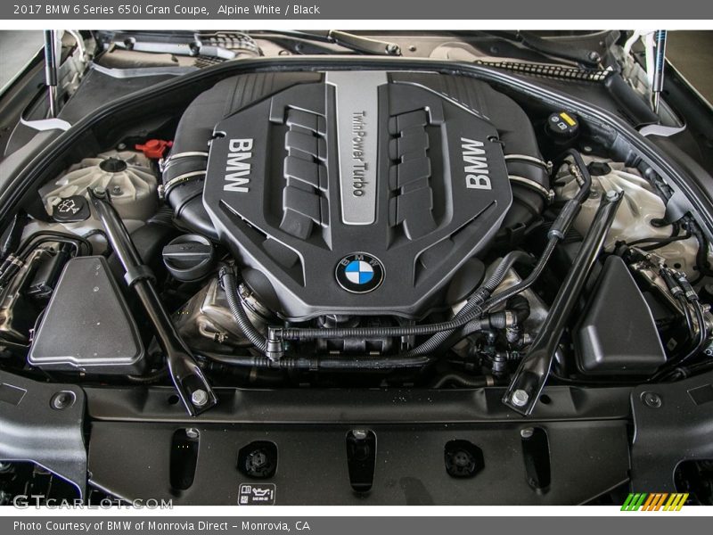  2017 6 Series 650i Gran Coupe Engine - 4.4 Liter DI TwinPower Turbocharged DOHC 32-Valve VVT V8