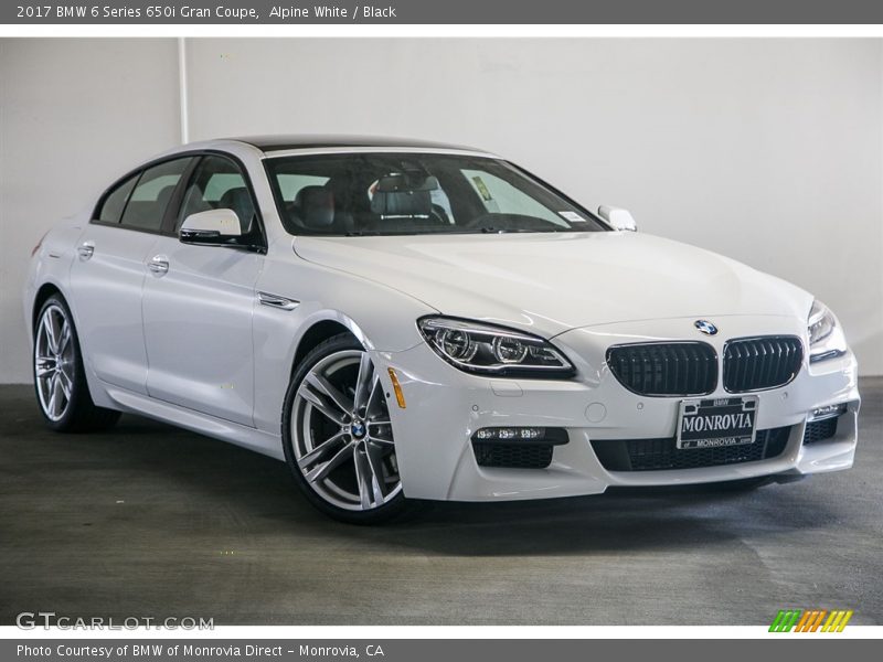Alpine White / Black 2017 BMW 6 Series 650i Gran Coupe