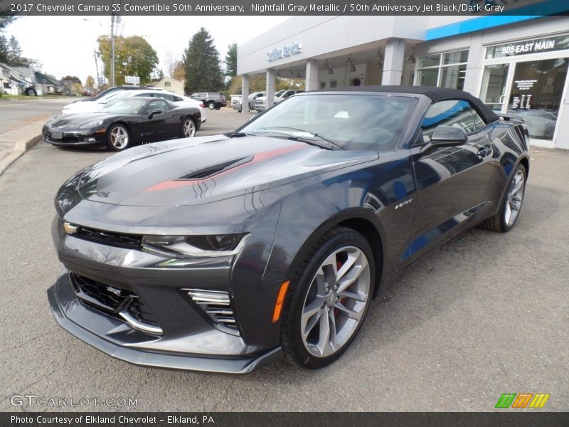 Nightfall Gray Metallic / 50th Anniversary Jet Black/Dark Gray 2017 Chevrolet Camaro SS Convertible 50th Anniversary