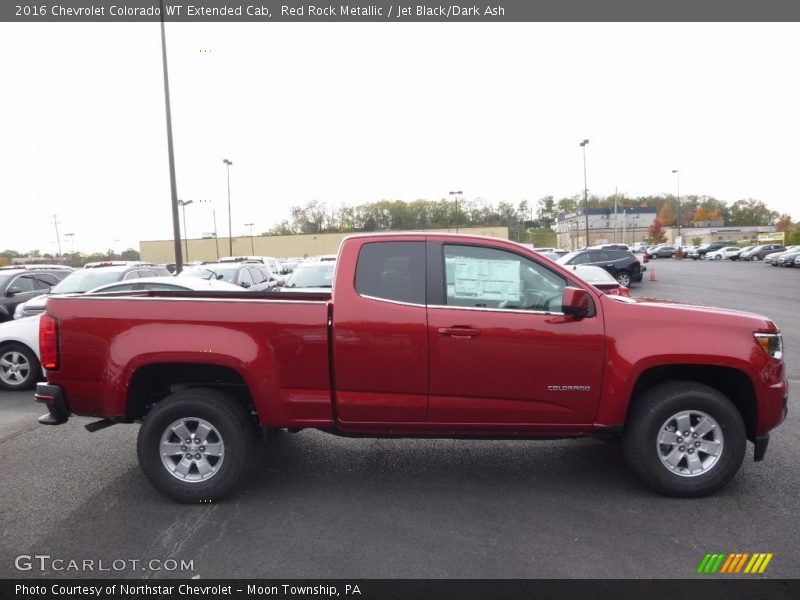 Red Rock Metallic / Jet Black/Dark Ash 2016 Chevrolet Colorado WT Extended Cab