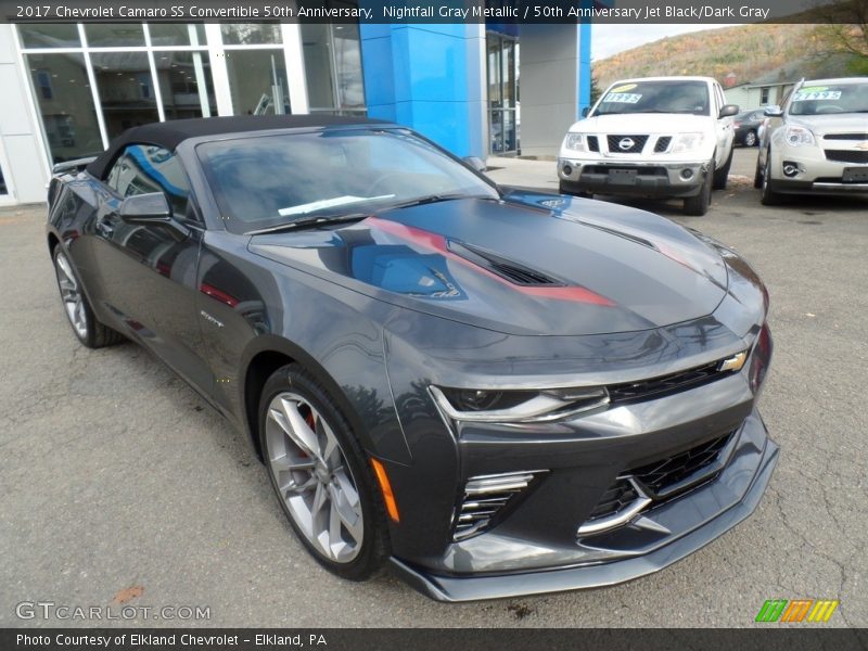 Nightfall Gray Metallic / 50th Anniversary Jet Black/Dark Gray 2017 Chevrolet Camaro SS Convertible 50th Anniversary