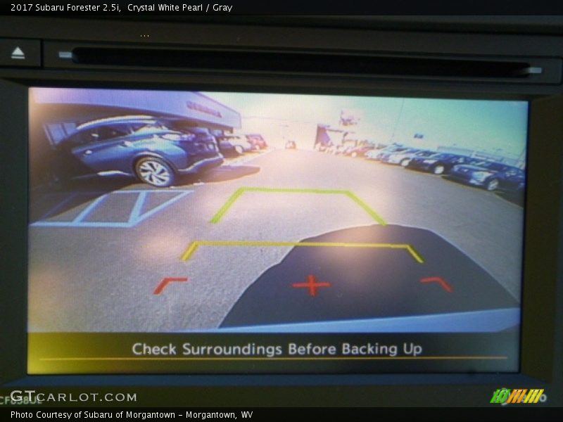 Crystal White Pearl / Gray 2017 Subaru Forester 2.5i