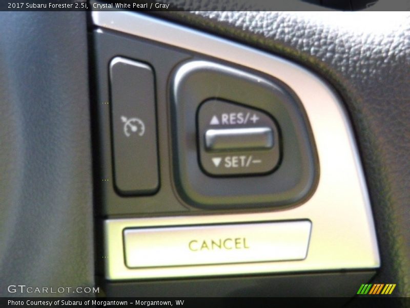 Crystal White Pearl / Gray 2017 Subaru Forester 2.5i