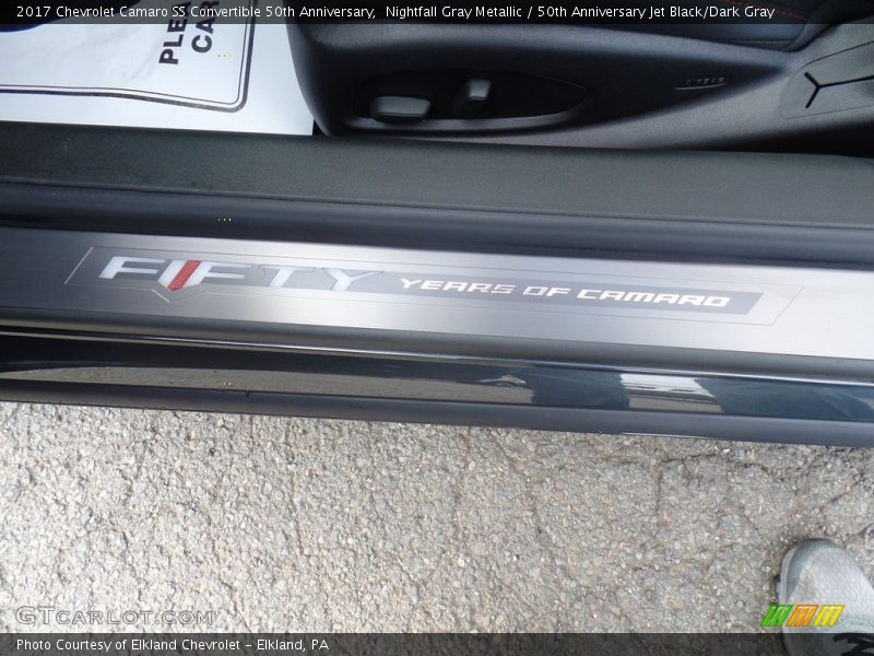 Nightfall Gray Metallic / 50th Anniversary Jet Black/Dark Gray 2017 Chevrolet Camaro SS Convertible 50th Anniversary