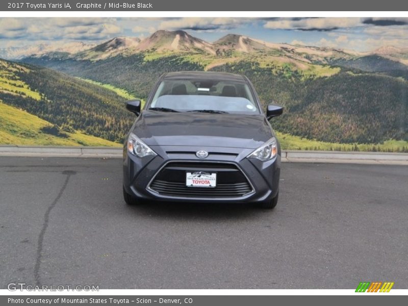Graphite / Mid-Blue Black 2017 Toyota Yaris iA