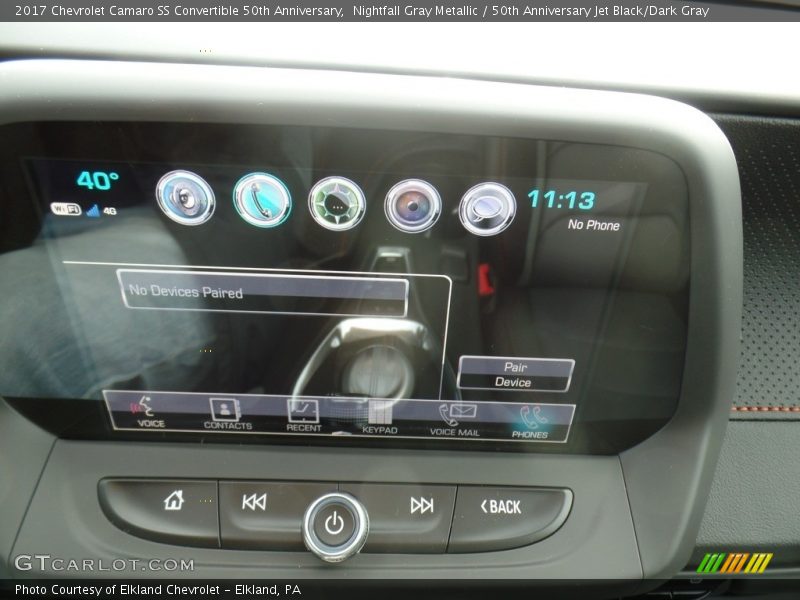 Nightfall Gray Metallic / 50th Anniversary Jet Black/Dark Gray 2017 Chevrolet Camaro SS Convertible 50th Anniversary