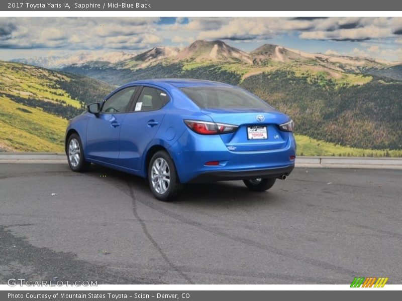 Sapphire / Mid-Blue Black 2017 Toyota Yaris iA