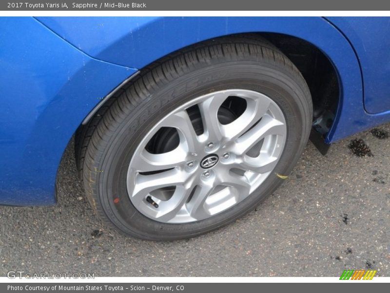 Sapphire / Mid-Blue Black 2017 Toyota Yaris iA