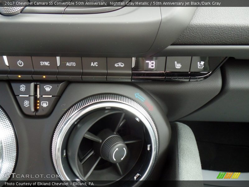 Controls of 2017 Camaro SS Convertible 50th Anniversary