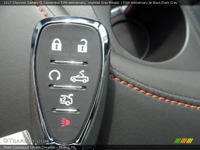 Keys of 2017 Camaro SS Convertible 50th Anniversary