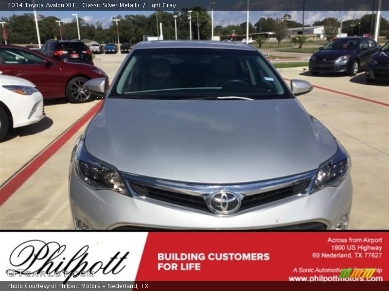 Classic Silver Metallic / Light Gray 2014 Toyota Avalon XLE