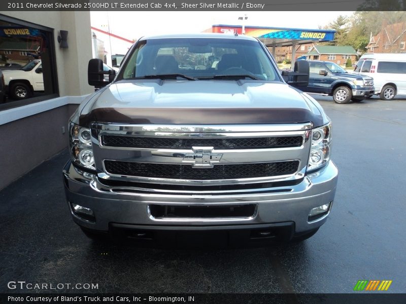 Sheer Silver Metallic / Ebony 2011 Chevrolet Silverado 2500HD LT Extended Cab 4x4