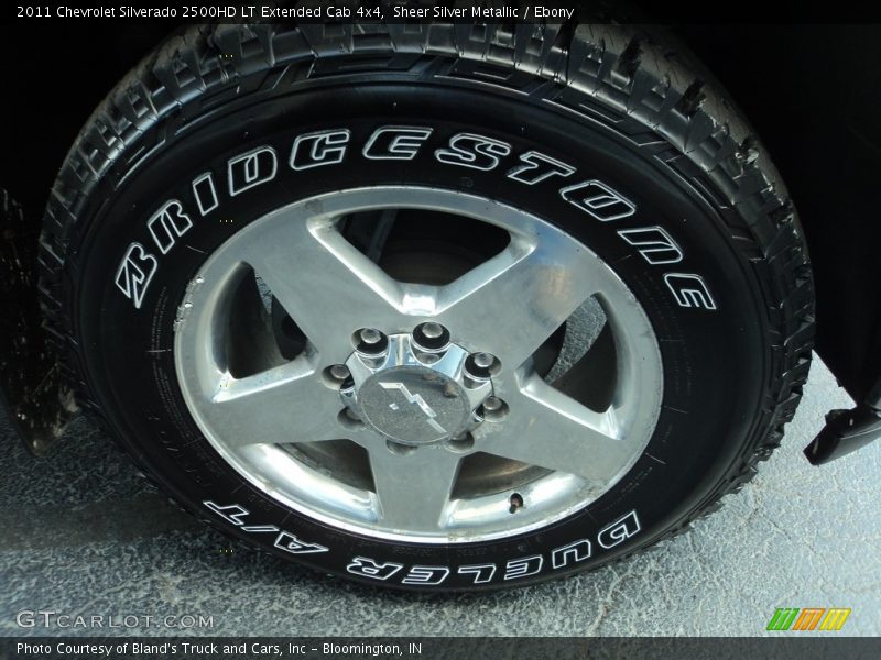 Sheer Silver Metallic / Ebony 2011 Chevrolet Silverado 2500HD LT Extended Cab 4x4