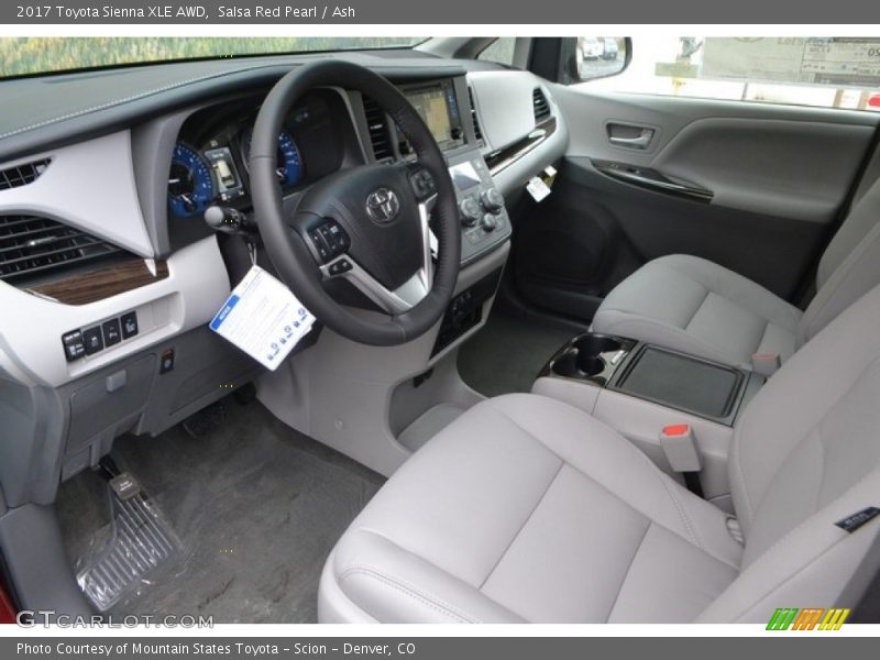 Salsa Red Pearl / Ash 2017 Toyota Sienna XLE AWD