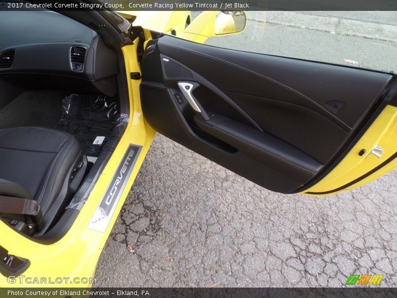 Corvette Racing Yellow Tintcoat / Jet Black 2017 Chevrolet Corvette Stingray Coupe