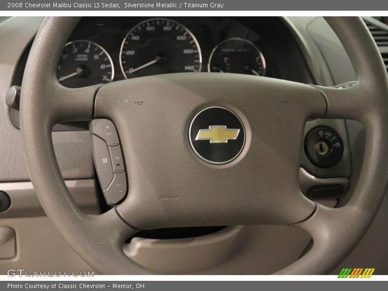Silverstone Metallic / Titanium Gray 2008 Chevrolet Malibu Classic LS Sedan