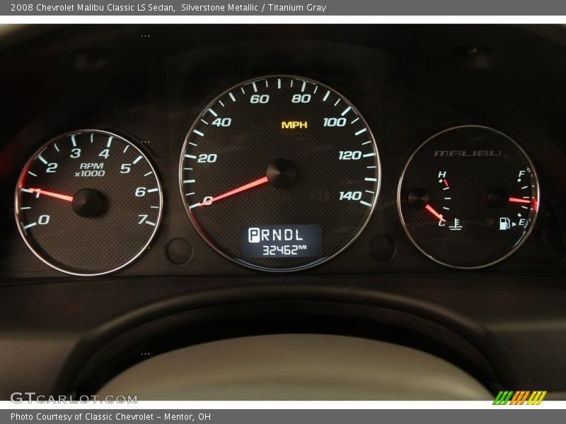 Silverstone Metallic / Titanium Gray 2008 Chevrolet Malibu Classic LS Sedan