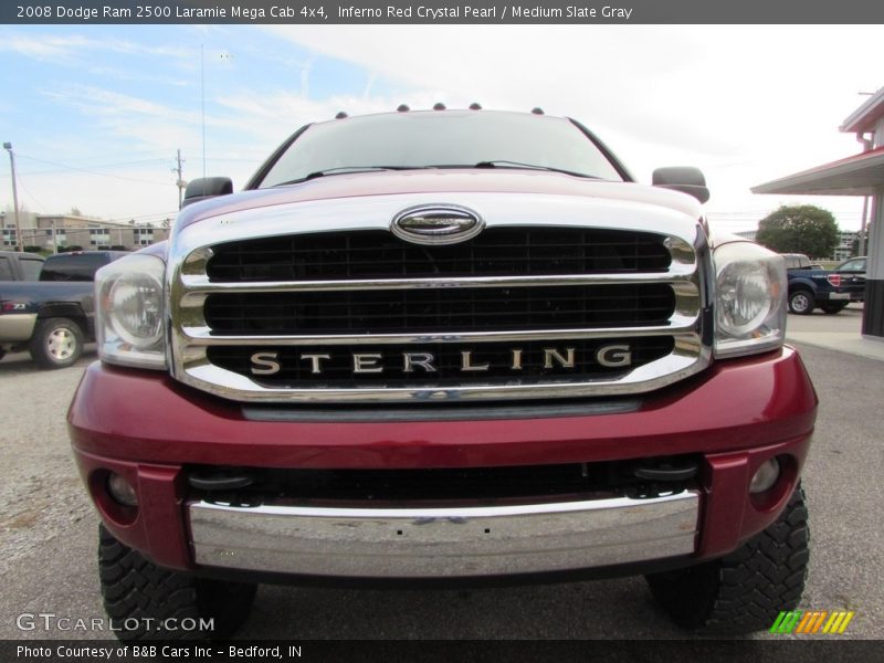 Inferno Red Crystal Pearl / Medium Slate Gray 2008 Dodge Ram 2500 Laramie Mega Cab 4x4