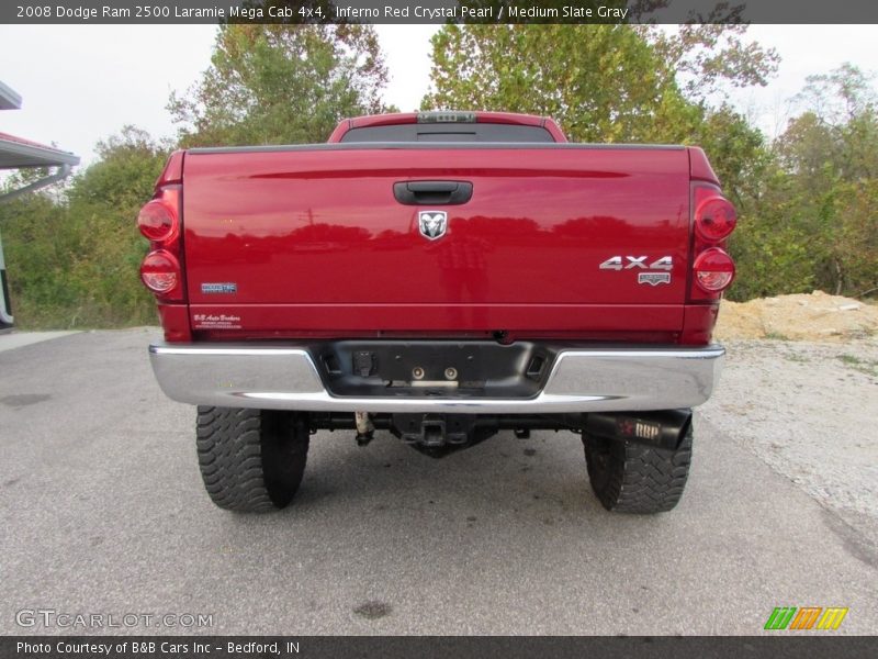 Inferno Red Crystal Pearl / Medium Slate Gray 2008 Dodge Ram 2500 Laramie Mega Cab 4x4