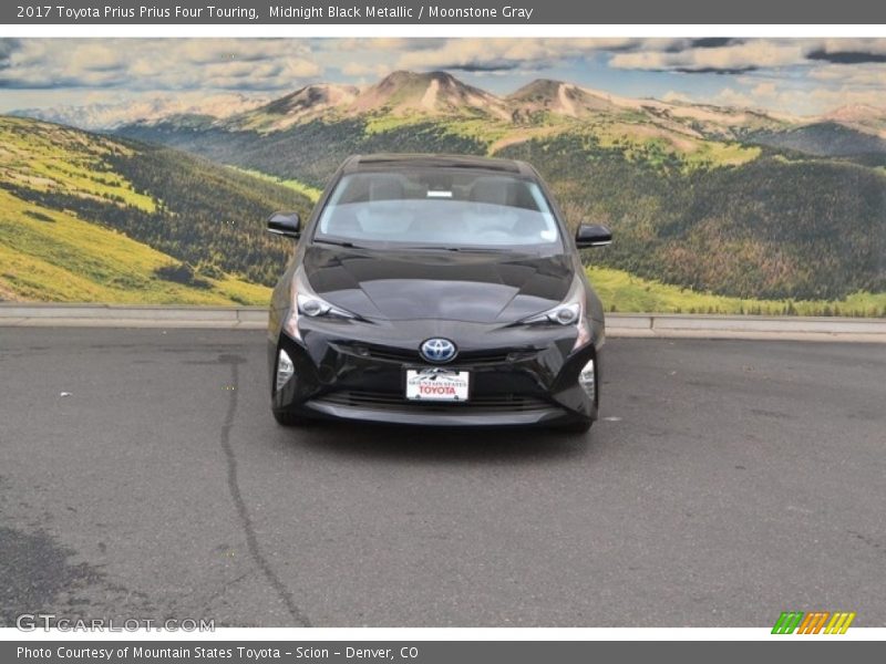 Midnight Black Metallic / Moonstone Gray 2017 Toyota Prius Prius Four Touring