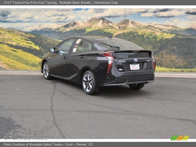 Midnight Black Metallic / Moonstone Gray 2017 Toyota Prius Prius Four Touring