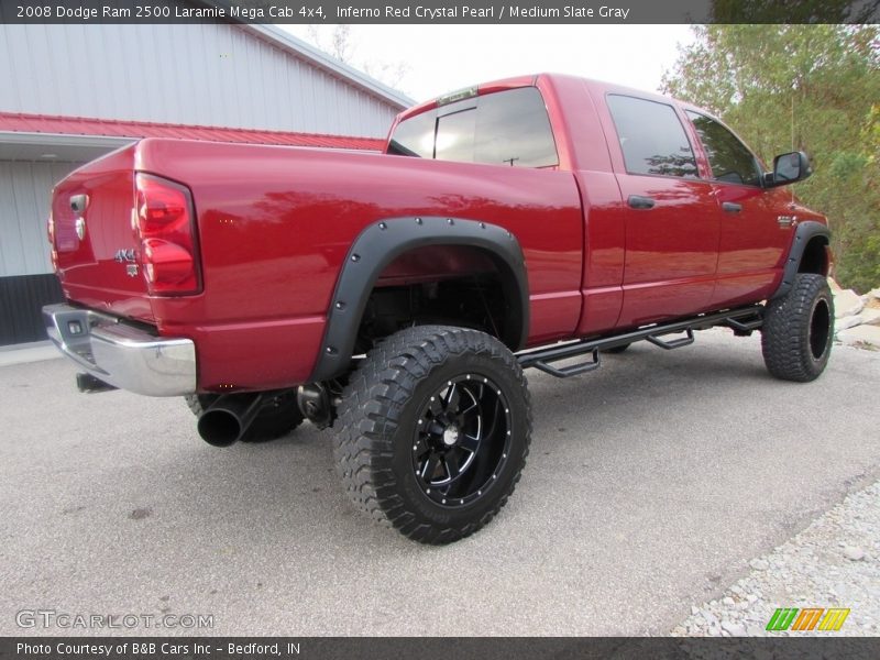 Inferno Red Crystal Pearl / Medium Slate Gray 2008 Dodge Ram 2500 Laramie Mega Cab 4x4
