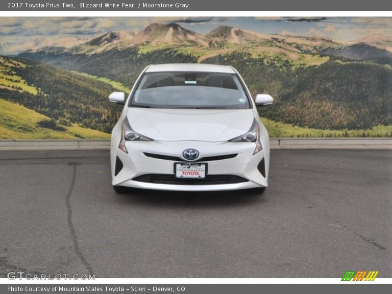 Blizzard White Pearl / Moonstone Gray 2017 Toyota Prius Two