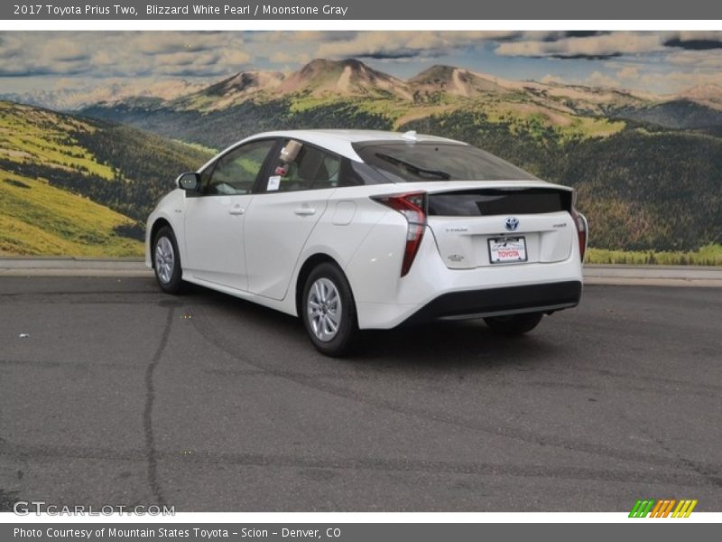 Blizzard White Pearl / Moonstone Gray 2017 Toyota Prius Two